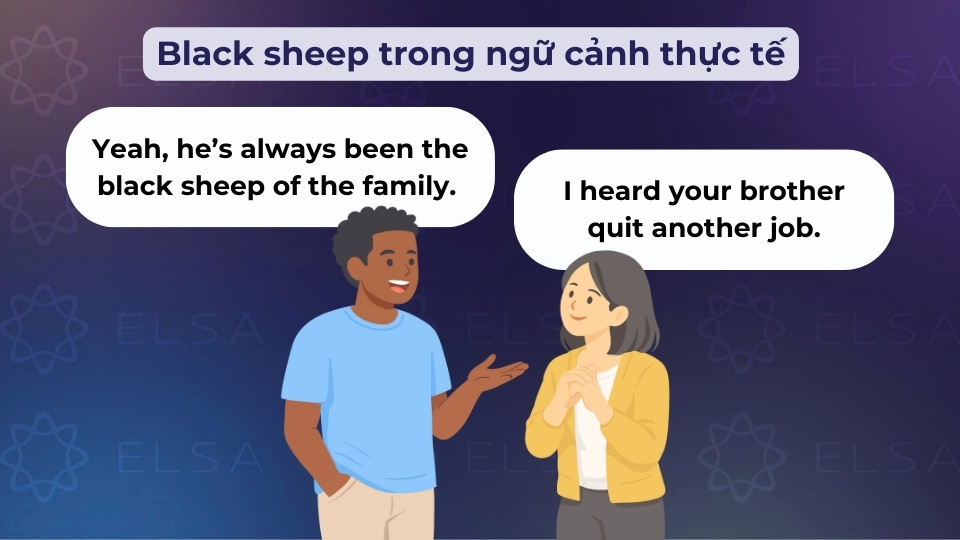Black sheep trong tình huống thực tế
