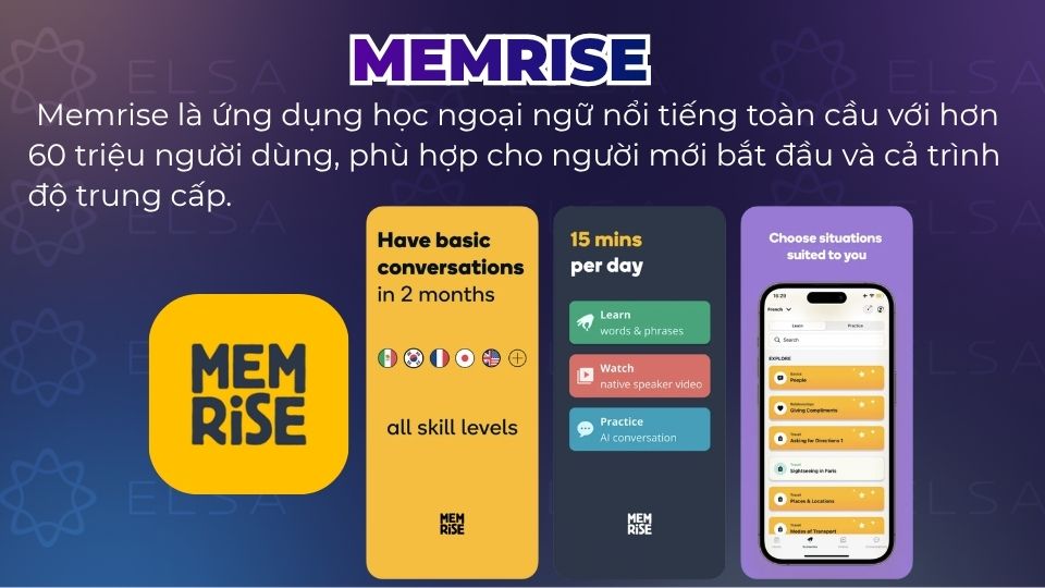 Memrise là ứng dụng học ngoại ngữ nổi tiếng Memrise là ứng dụng học ngoại ngữ nổi tiếng