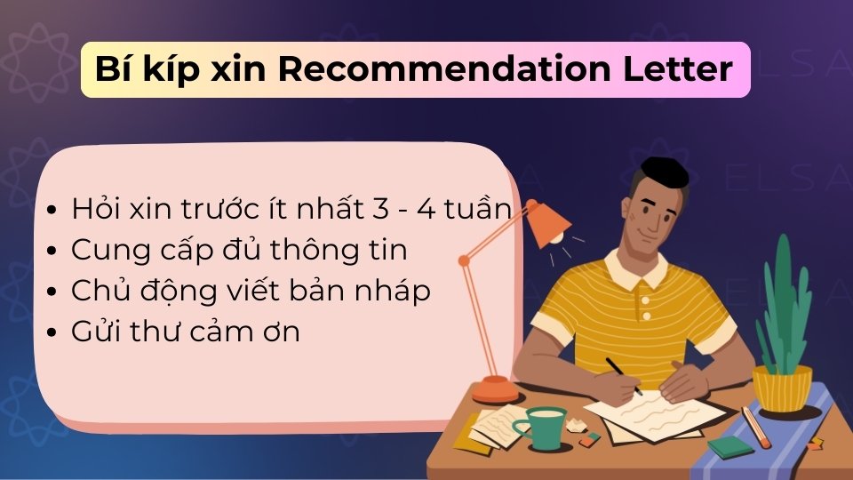 Bạn hãy hỏi xin sớm, cung cấp đủ thông tin và chủ động viết bản nháp để người hỗ trợ dễ dàng ký tên Bạn hãy hỏi xin sớm, cung cấp đủ thông tin và chủ động viết bản nháp để người hỗ trợ dễ dàng ký tên
