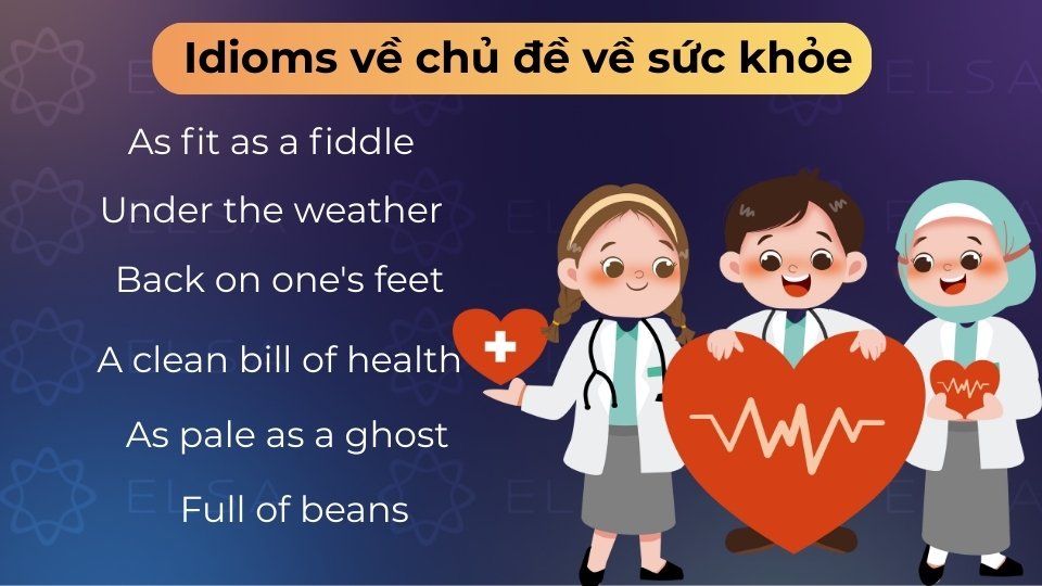 Idioms sức khỏe giúp mô tả tình trạng thể chất và tinh thần một cách sinh động Idioms sức khỏe giúp mô tả tình trạng thể chất và tinh thần một cách sinh động
