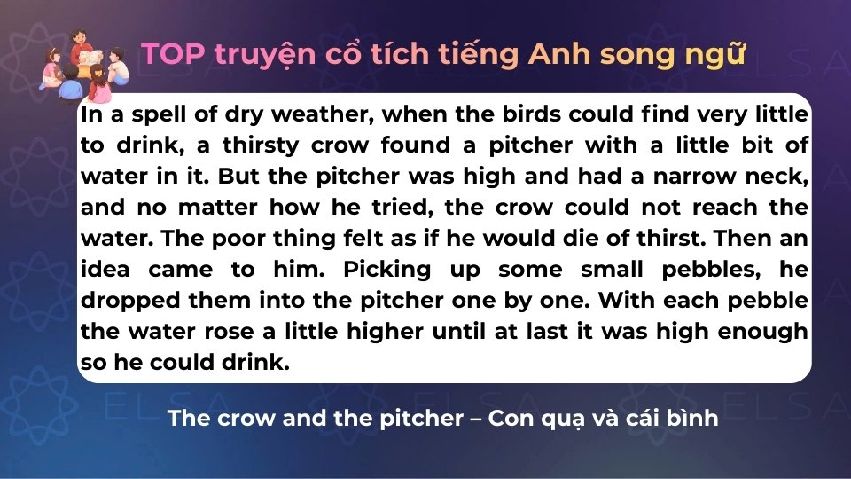 Một số truyện cổ tích tiếng Anh song ngữ Một số truyện cổ tích tiếng Anh song ngư