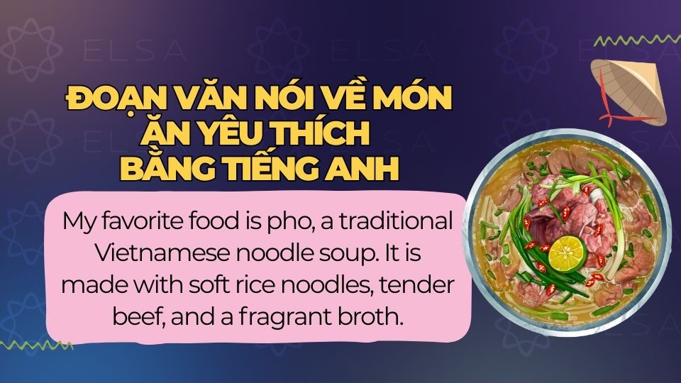 Đoạn văn nói về món phở Đoạn văn nói về món phở