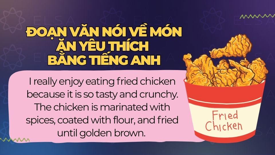 Đoạn văn nói về món gà chiên Đoạn văn nói về món gà chiên