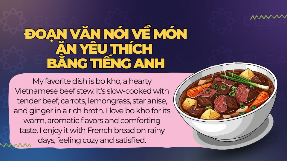 Đoạn văn nói về bò kho