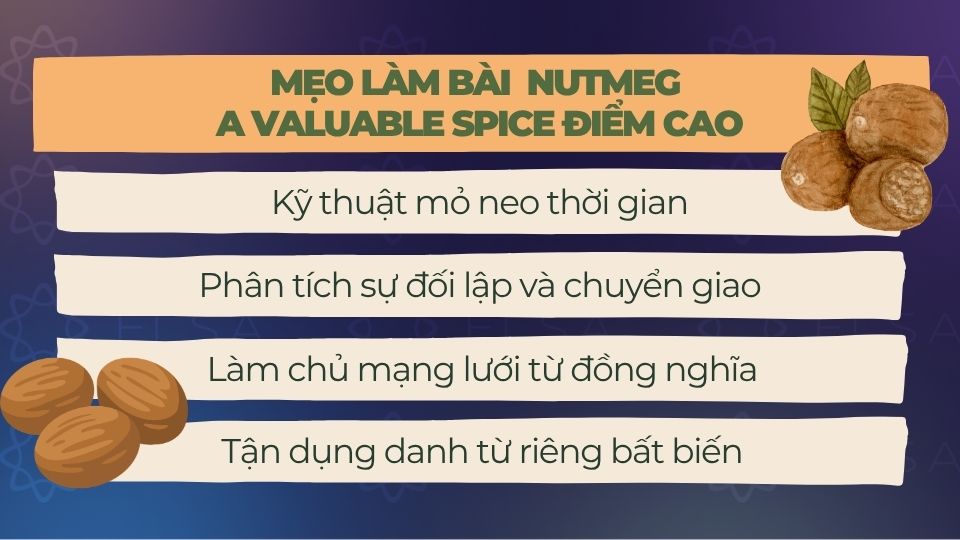 Mẹo làm bài IELTS Reading Nutmeg - A Valuable Spice điểm cao Mẹo làm bài IELTS Reading Nutmeg - A Valuable Spice điểm cao