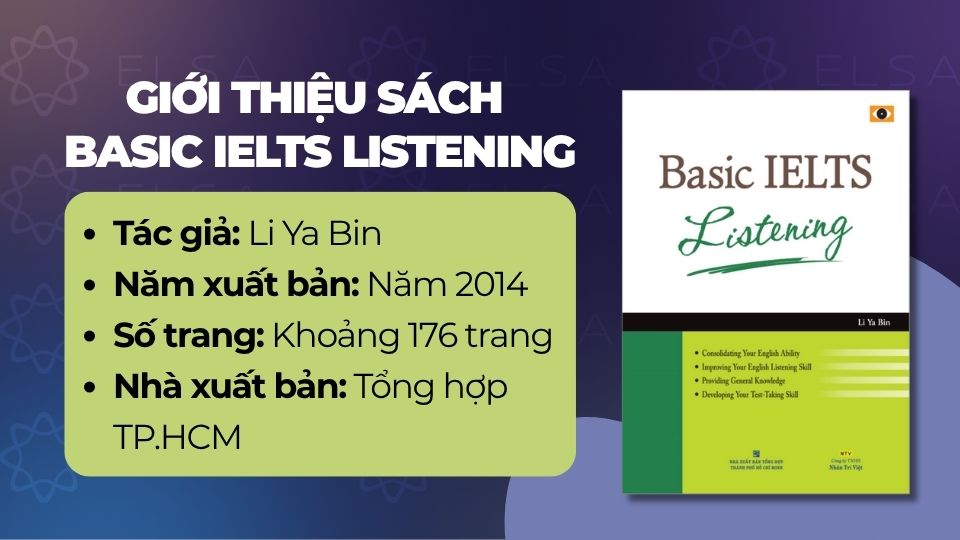 Thông tin cơ bản về sách Basic IELTS Listening Thông tin cơ bản về sách Basic IELTS Listening
