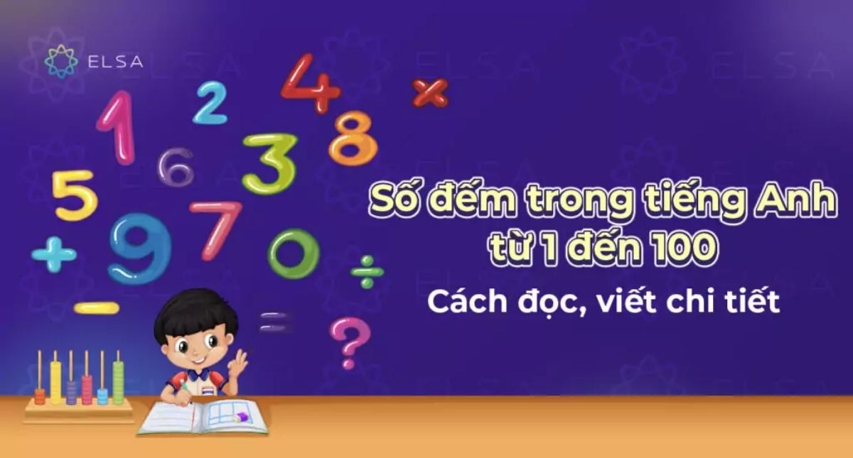 Số đếm trong tiếng Anh từ 1 đến 100: Cách đọc, viết chi tiết