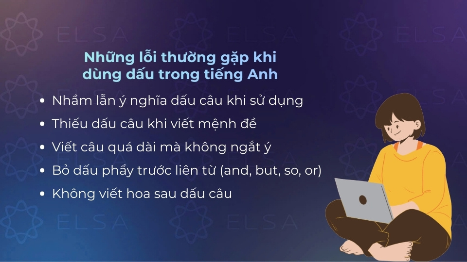 Các lỗi cần chú ý khi dùng dấu trong tiếng Anh
