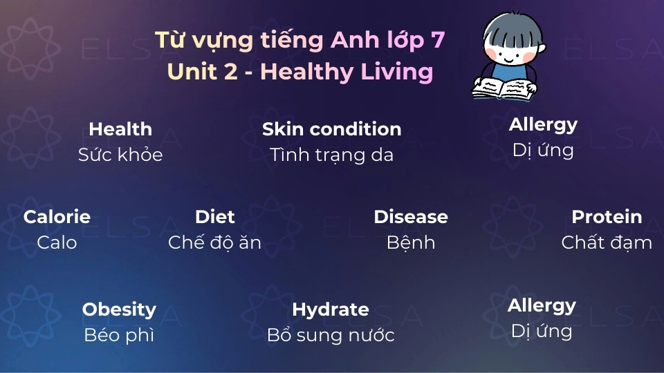 Một số từ vựng tiếng Anh lớp 7 unit 2