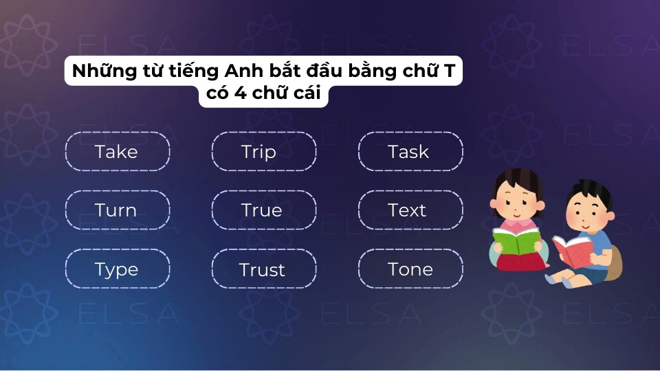 Một số từ vựng tiếng Anh bắt đầu bằng chữ T có  chữ cái