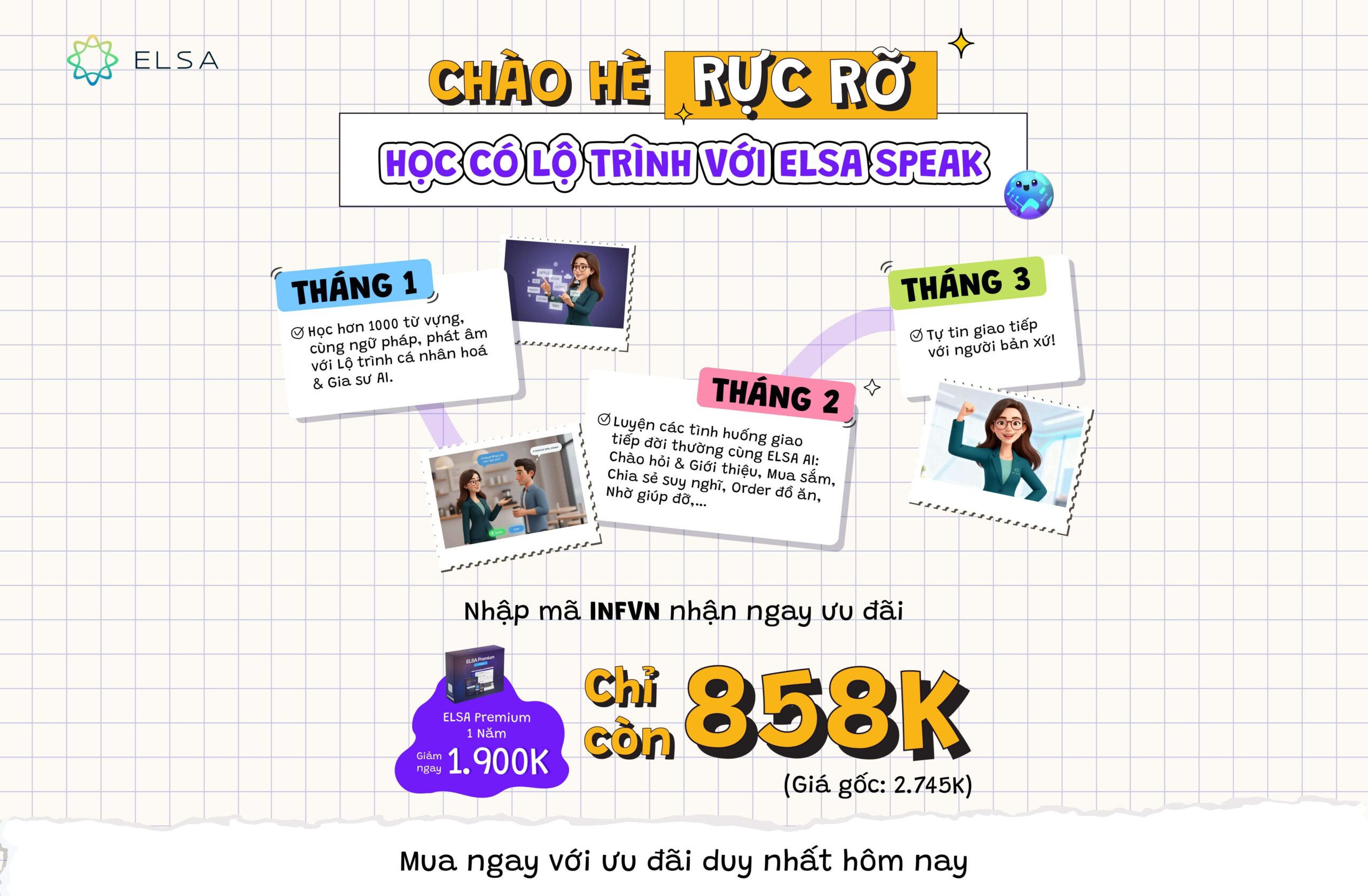 ELSA Premium 1 năm