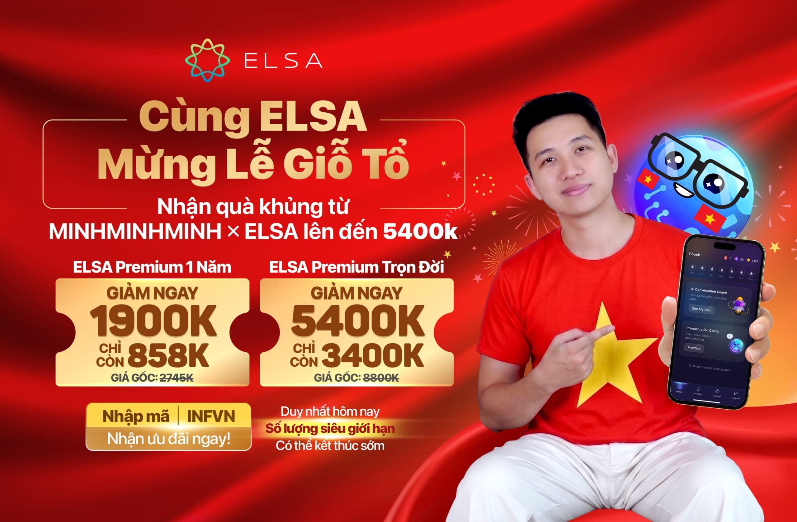 Luyện phát âm dễ dàng với ELSA Speak