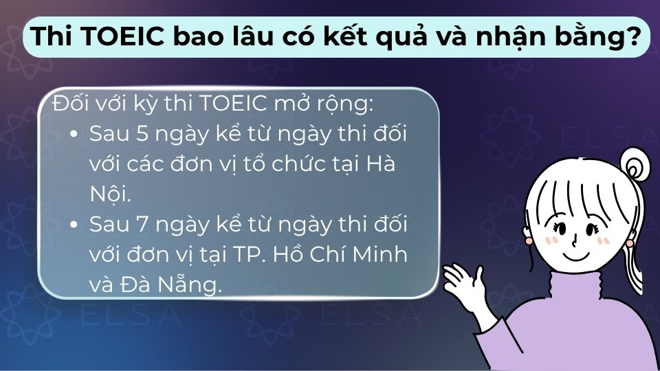 Kỳ thi TOEIC mở rộng dành cho cán bộ tổ chức với thời gian thi linh hoạt theo nhu cầu đơn vị