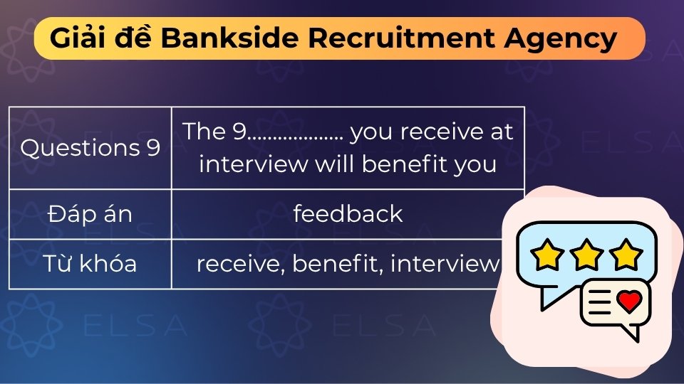 Đáp án là feedback, những nhận xét Amber nhận được để cải thiện bản thân sau buổi phỏng vấn Đáp án là feedback, những nhận xét Amber nhận được để cải thiện bản thân sau buổi phỏng vấn