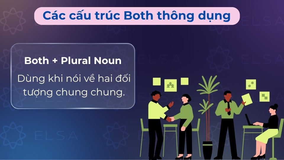 Cấu trúc Both + Danh từ số nhiều dùng để chỉ cả hai đối tượng một cách chung chung