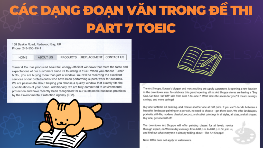 Dạng đoạn văn trong đề thi Part 7 TOEIC Dạng đoạn văn trong đề thi Part 7 TOEIC