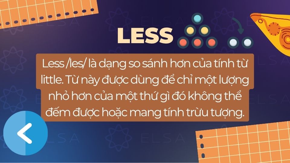 Định nghĩa của less trong tiếng Anh