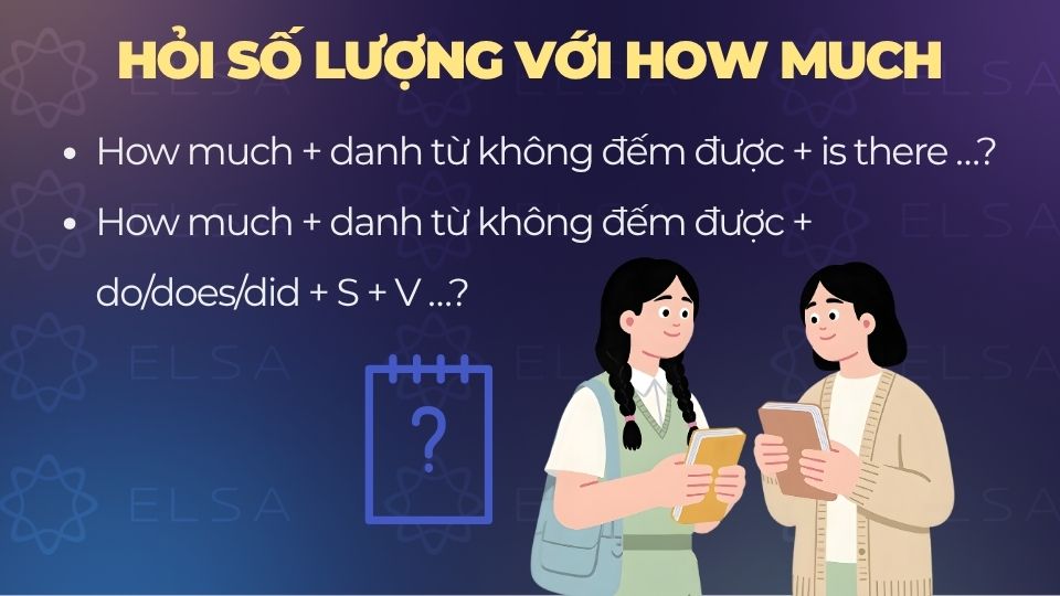 Cấu trúc hỏi số lượng với how much Cấu trúc hỏi số lượng với how much