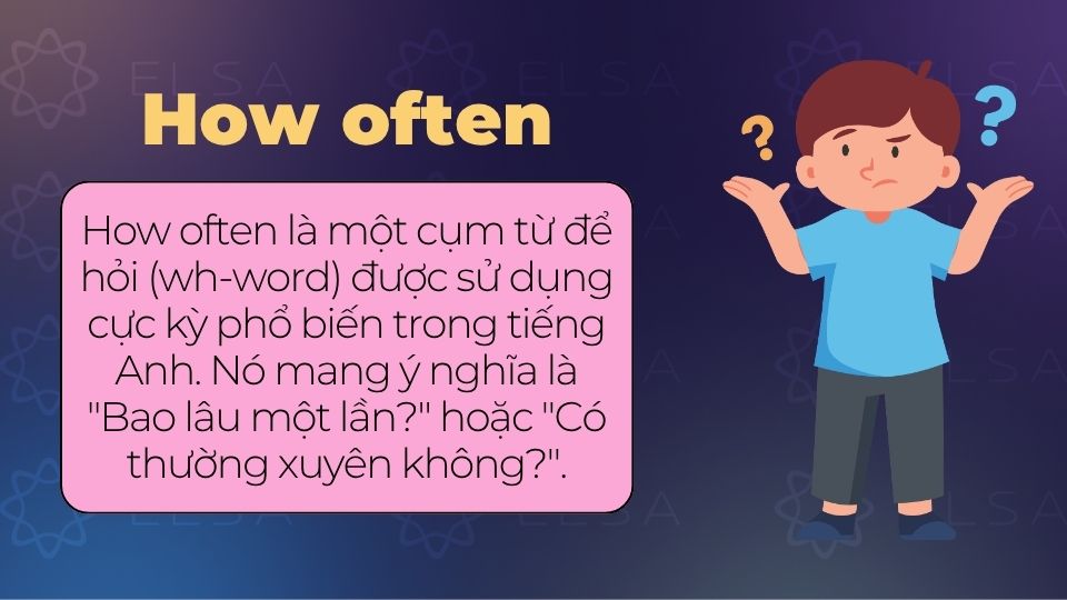Khái niệm how often trong tiếng Anh Khái niệm how often trong tiếng Anh