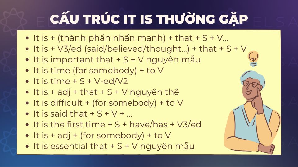 Các cấu trúc it is thường gặp trong tiếng Anh