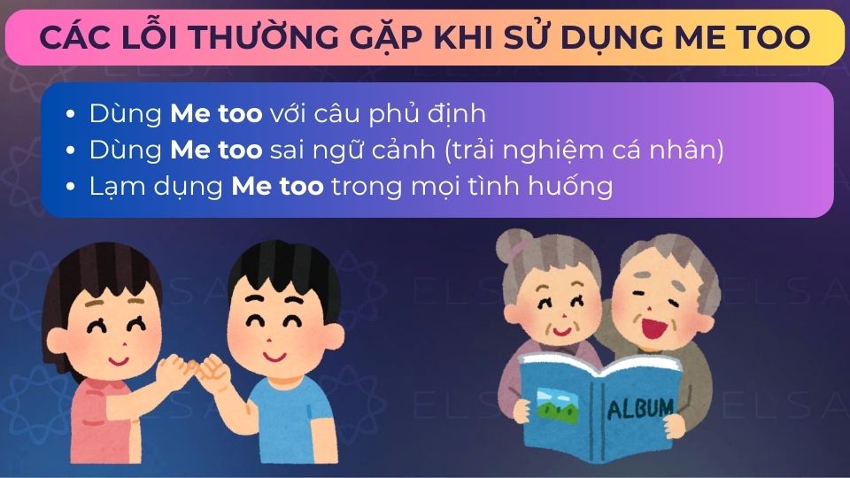Một số lỗi thường gặp khi sử dụng Me too Một số lỗi thường gặp khi sử dụng Me too