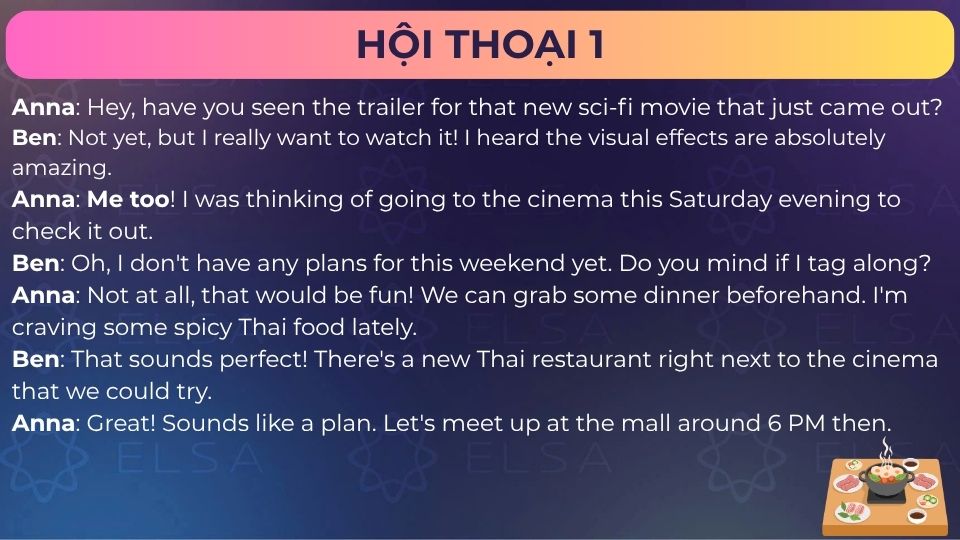 Mẫu hội thoại 1 Đoạn hội thoại sử dụng Me too