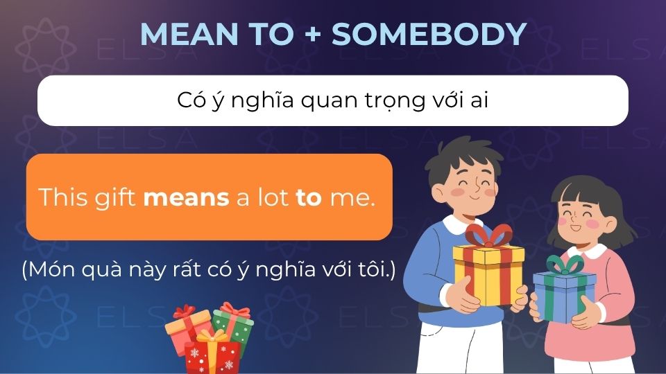 Câu ví dụ của cấu trúc Mean to + somebody