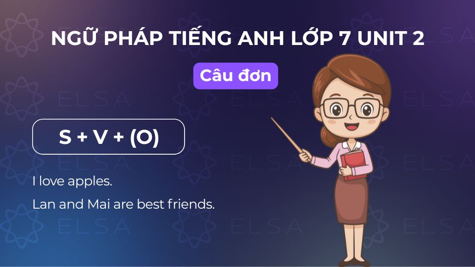 Cấu trúc ngữ pháp tiếng Anh lớp 7 unit 2