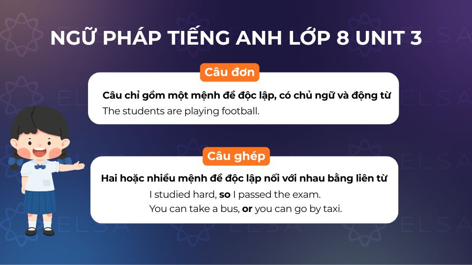 Các cấu trúc ngữ pháp tiếng Anh lớp 8 unit 3
