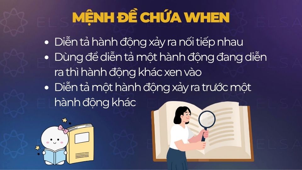 Mệnh đề chứa When