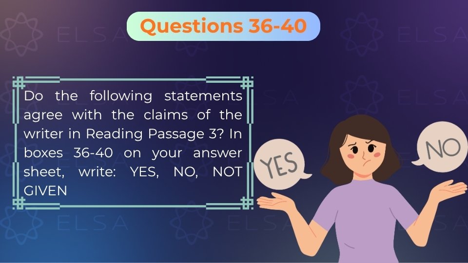 Dạng bài Yes/No/Not Given yêu cầu sự tỉnh táo để phân biệt giữa ý kiến tác giả và sự thật