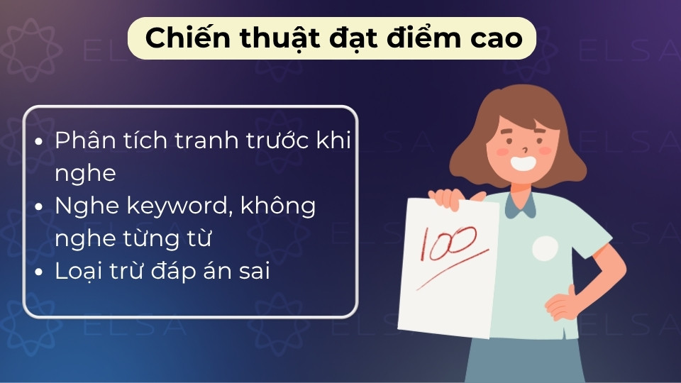 Tận dụng thời gian đọc hướng dẫn để xem tranh, dùng phương pháp loại trừ và tô đáp án ngay