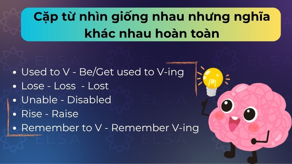 Phân biệt các cặp từ dễ gây nhầm lẫn để tránh bẫy từ vựng trong Part 6 Phân biệt các cặp từ dễ gây nhầm lẫn để tránh bẫy từ vựng trong Part 6