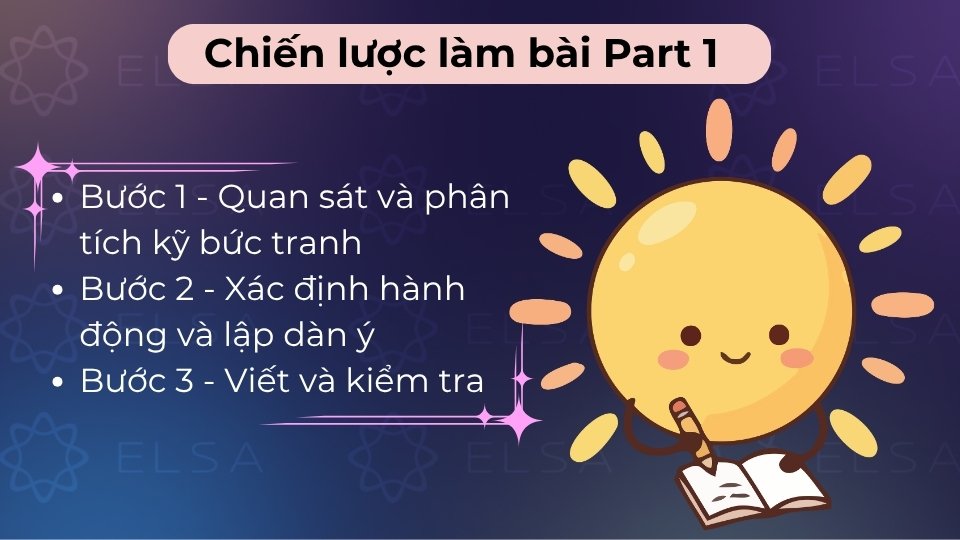 Quan sát kỹ ảnh, dùng đúng 2 từ khóa và viết câu ngắn gọn, chính xác cấu trúc ngữ pháp