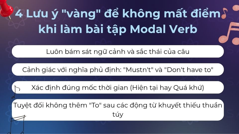 4 lưu ý "vàng" để không mất điểm khi làm bài tập modal verb mà nhất định bạn phải biết