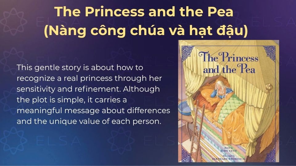 Truyện cổ tích tiếng Anh - The Princess and the Pea (Nàng công chúa và hạt đậu)
