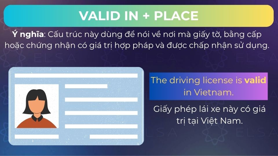 Cấu trúc valid in + place Cấu trúc valid in + place