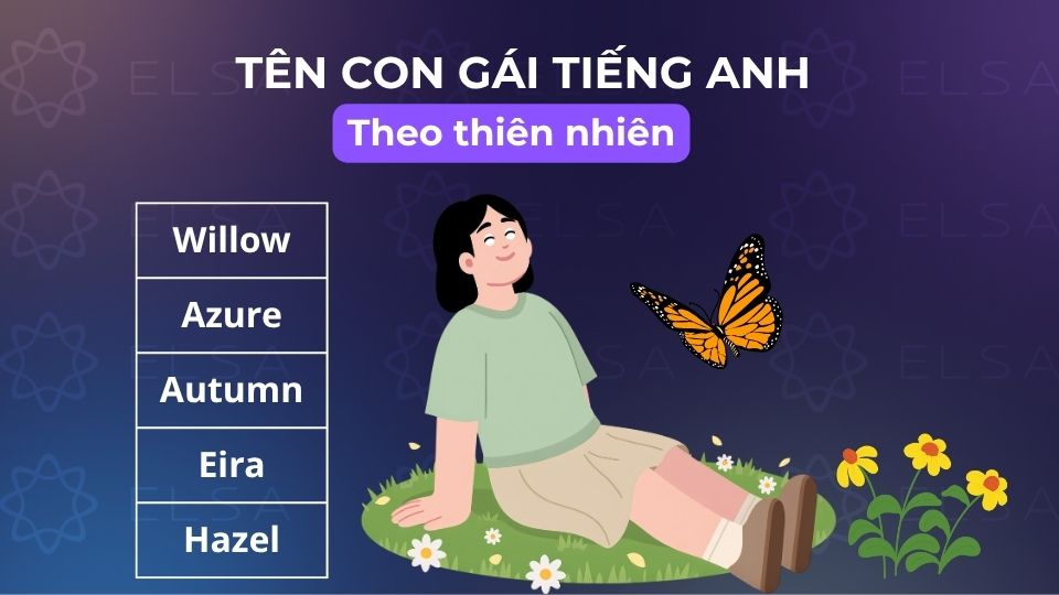 Các tên tiếng Anh cho nữ tượng trưng thiên nhiên
