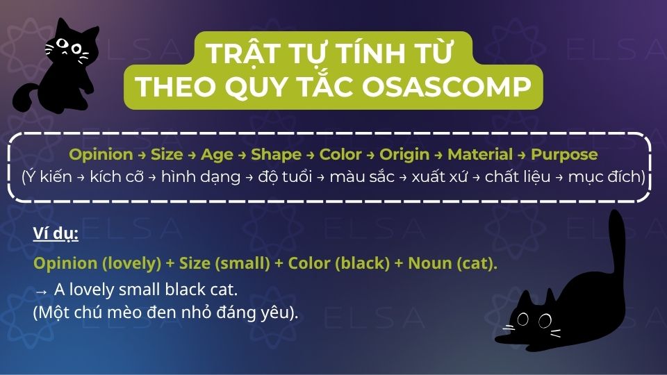 Trật tự tính từ theo quy tắc OSASCOMP Trật tự tính từ theo quy tắc OSASCOMP