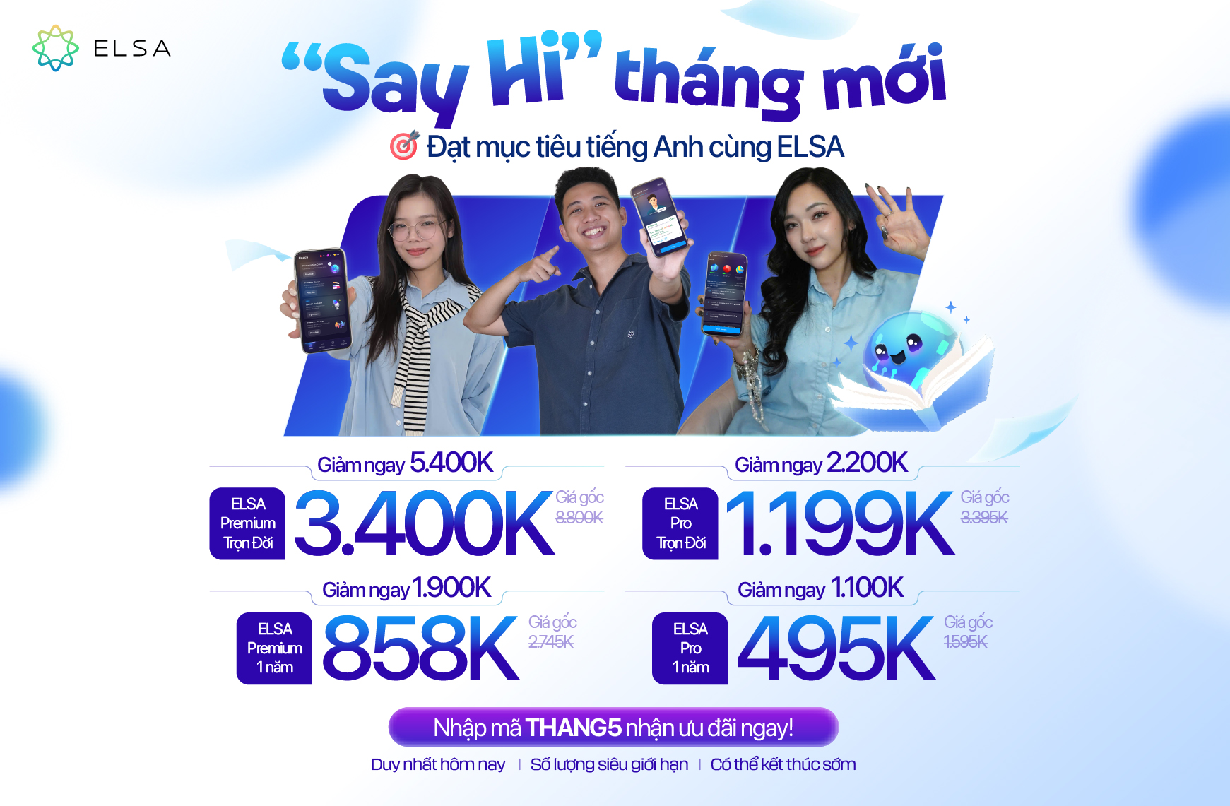 Luyện phát âm dễ dàng với ELSA Speak