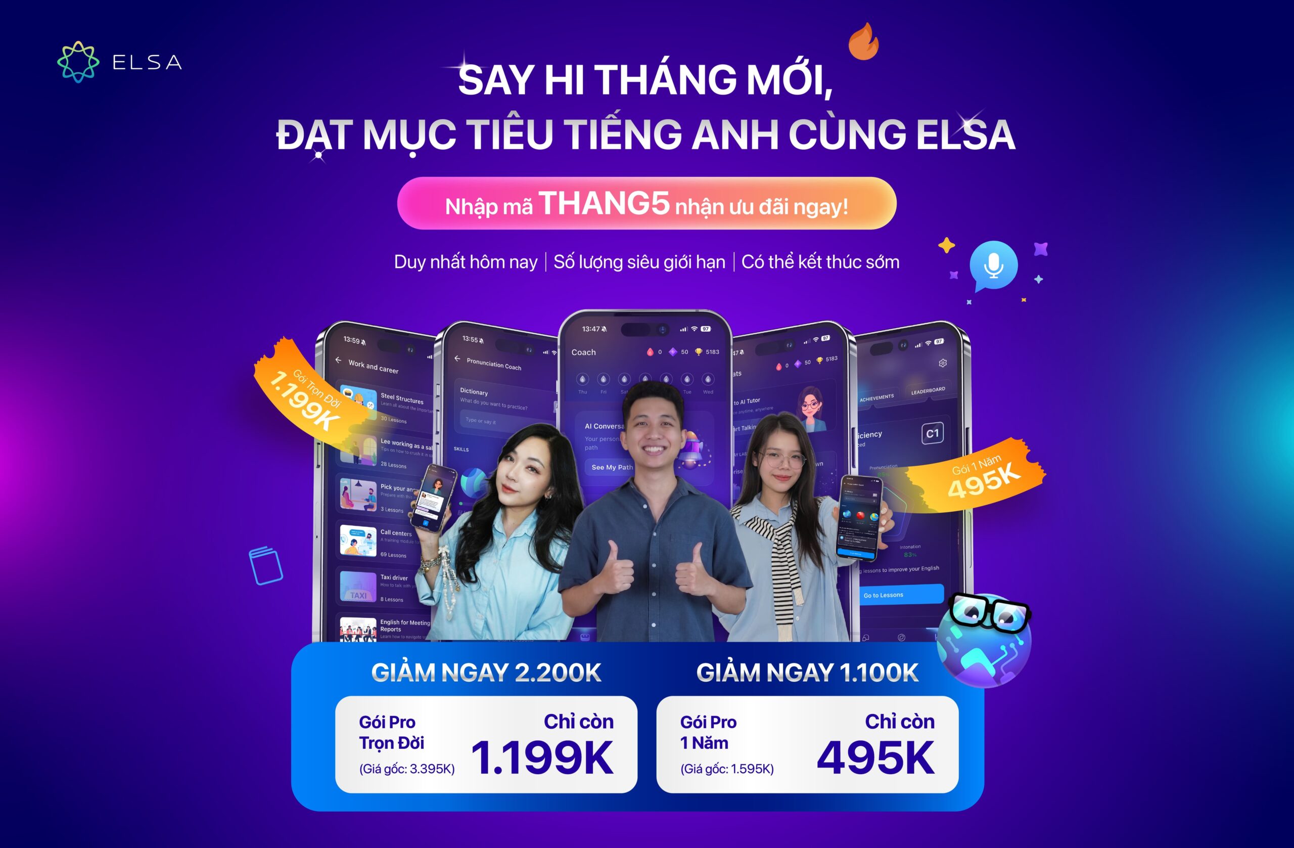 ELSA Pro Trọn Đời