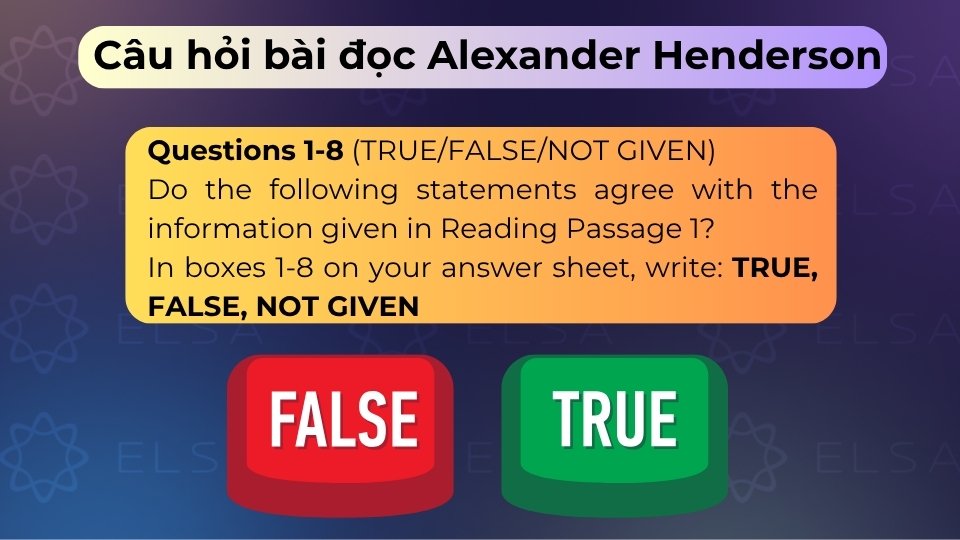 Dạng True/False/Not Given kiểm tra khả năng xác định tính đúng sai của thông tin bài đọc Dạng True/False/Not Given kiểm tra khả năng xác định tính đúng sai của thông tin bài đọc