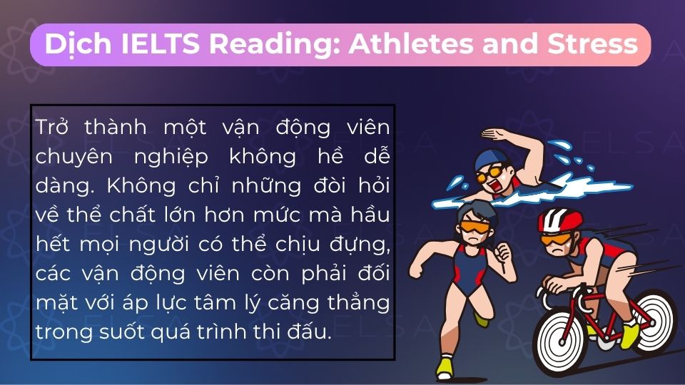 Bài dịch song ngữ chi tiết giúp bạn nắm trọn nội dung Athletes and Stress nhanh nhất Bài dịch song ngữ chi tiết giúp bạn nắm trọn nội dung Athletes and Stress nhanh nhất