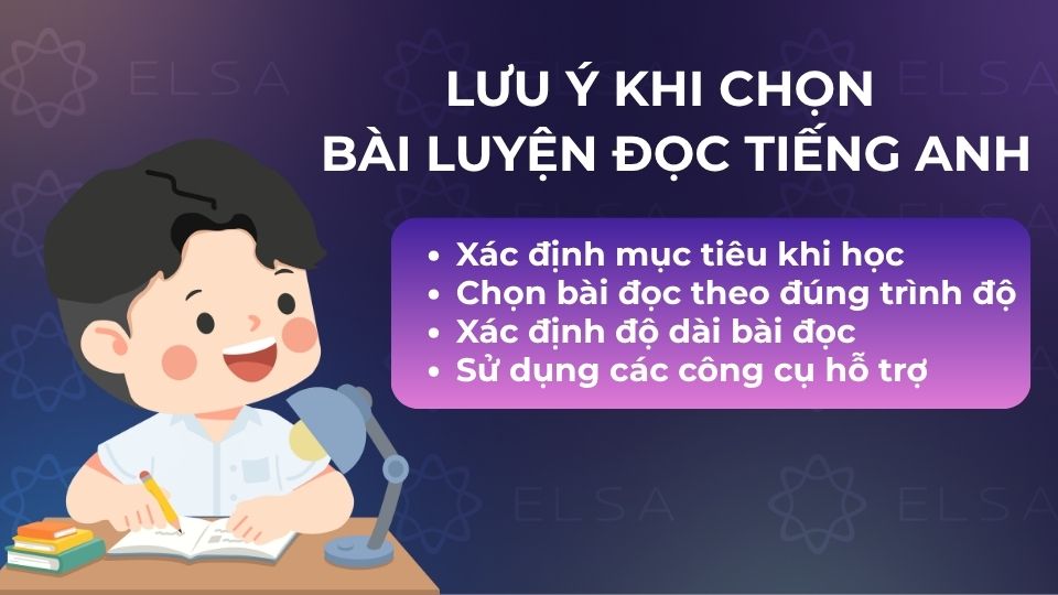 Những lưu ý cần nắm khi chọn bài luyện đọc tiếng Anh Những lưu ý cần nắm khi chọn bài luyện đọc tiếng Anh
