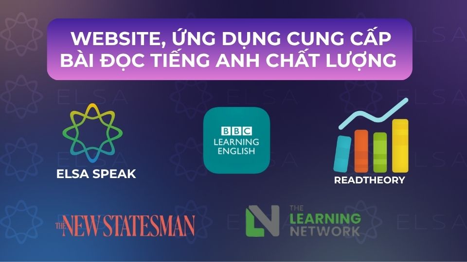 Website, ứng dụng cung cấp các bài đọc tiếng Anh theo chủ đề chất lượng nhất Website, ứng dụng cung cấp các bài đọc tiếng Anh theo chủ đề chất lượng nhất