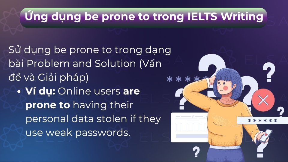 Ứng dụng be prone to trong dạng bài Problem and Solution của IELTS