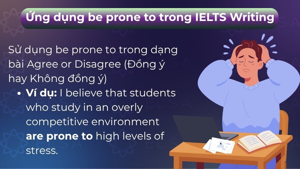 Ứng dụng be prone to trong dạng bài Agree or Disagree