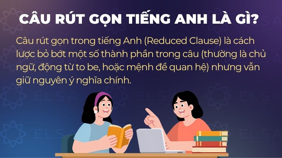Câu rút gọn tiếng Anh là Reduced Clause Câu rút gọn tiếng Anh là Reduced Clause