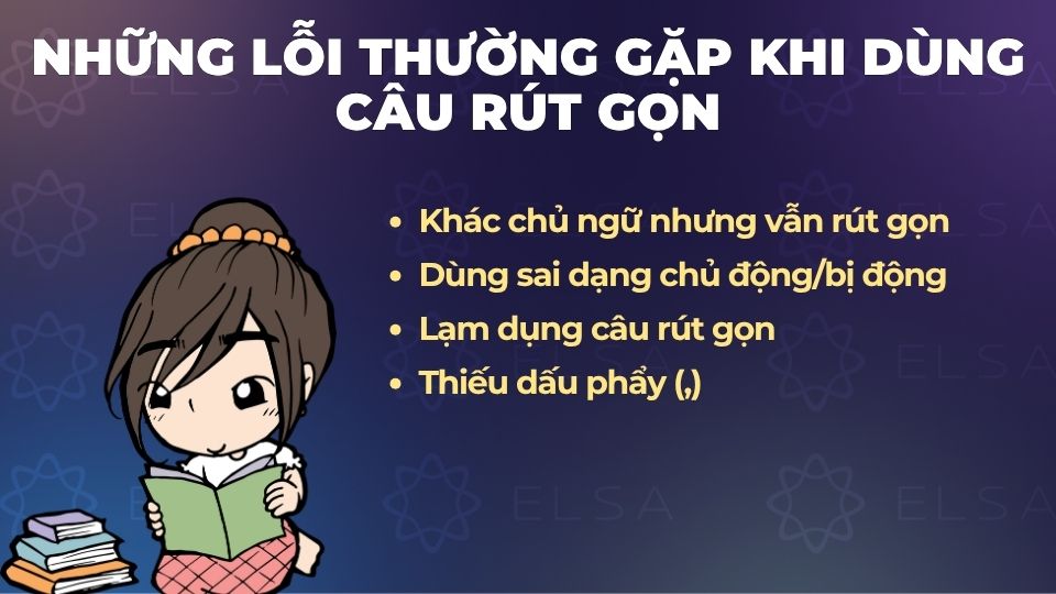 Một số lỗi thường gặp khi dùng câu rút gọn Một số lỗi thường gặp khi dùng câu rút gọn