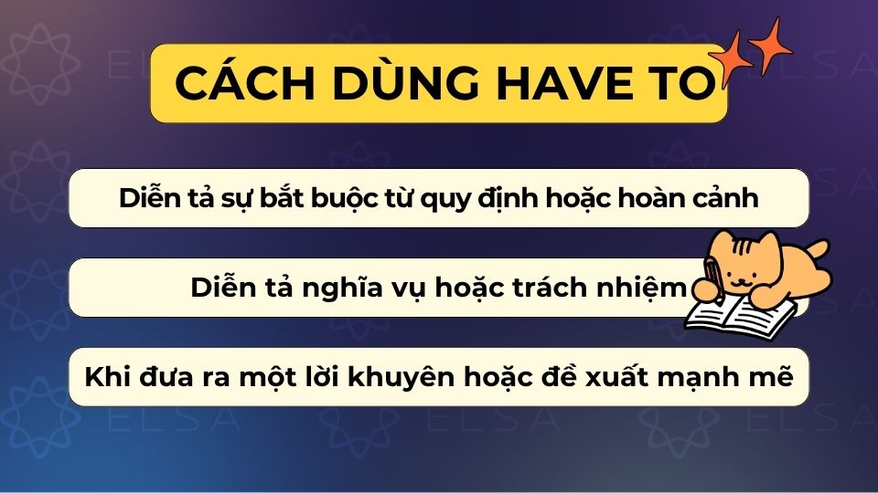 Cách dùng Have to trong tiếng Anh Cách dùng Have to trong tiếng Anh